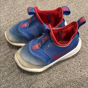 Nike Kids Blue and Red Shoes